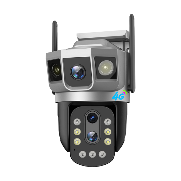 4G Outdoor AC V380 Dual Lens PTZ Camera